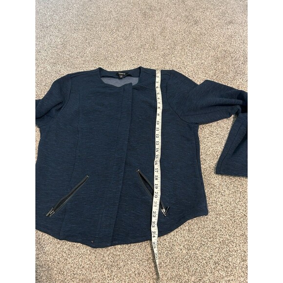 Torrid Size 2 Jacket Textured Knit Teal Green Moto Jacket Stretch 2X - Picture 5 of 6